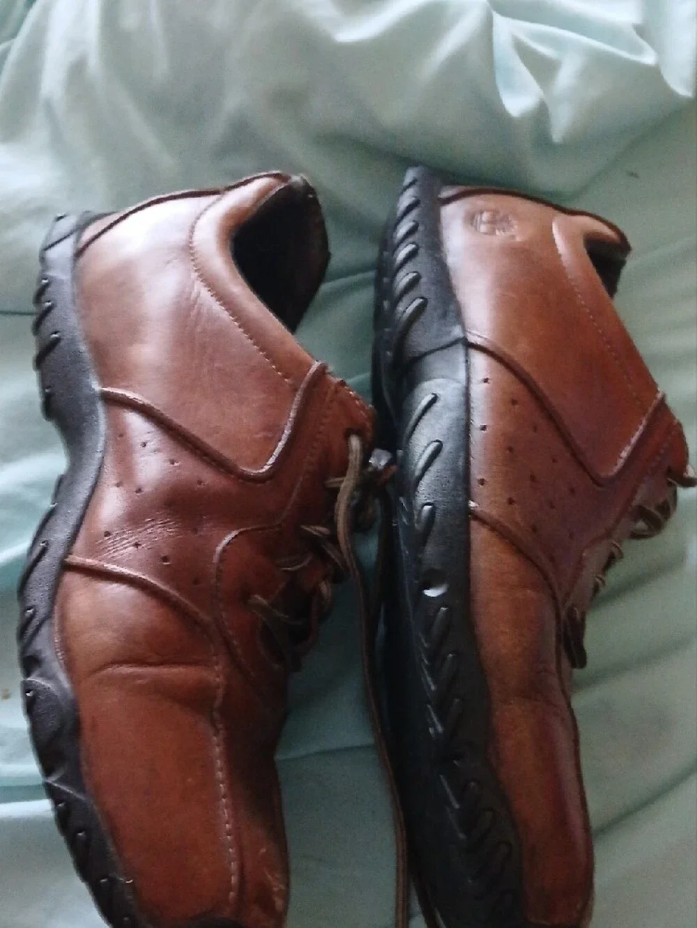 Timberland Brown Leather Lace-Up Slip-On Loafers